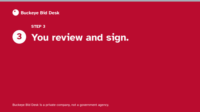 Step 3 video cover: You review and sign.